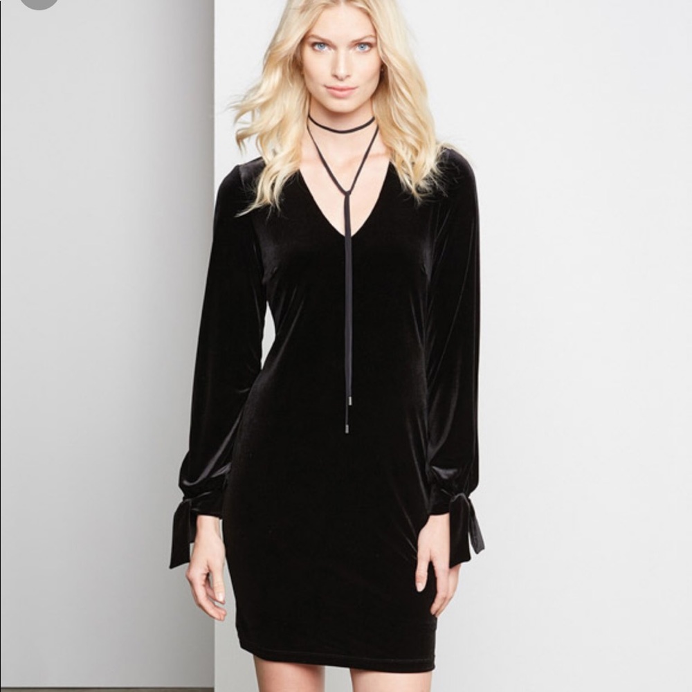 COPY - Karen Kane Black Velvet Tie Steve Dress NWT